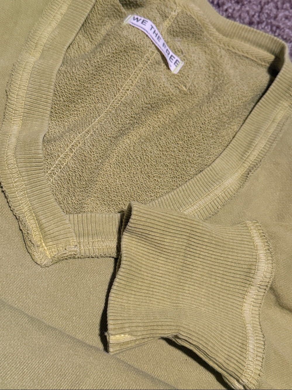 Free People / We The Free Venice v-neck oversized sweatshirt (M) - like new! - Picture 10 of 11